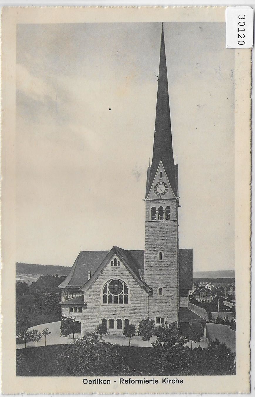 Cartoline postali: Oerlikon - Reformierte Kirche – Usato da Ettingen venduto da Kartenplanet