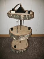 Decken Lampe Birken Holz Scheiben Rustikal UNIKAT