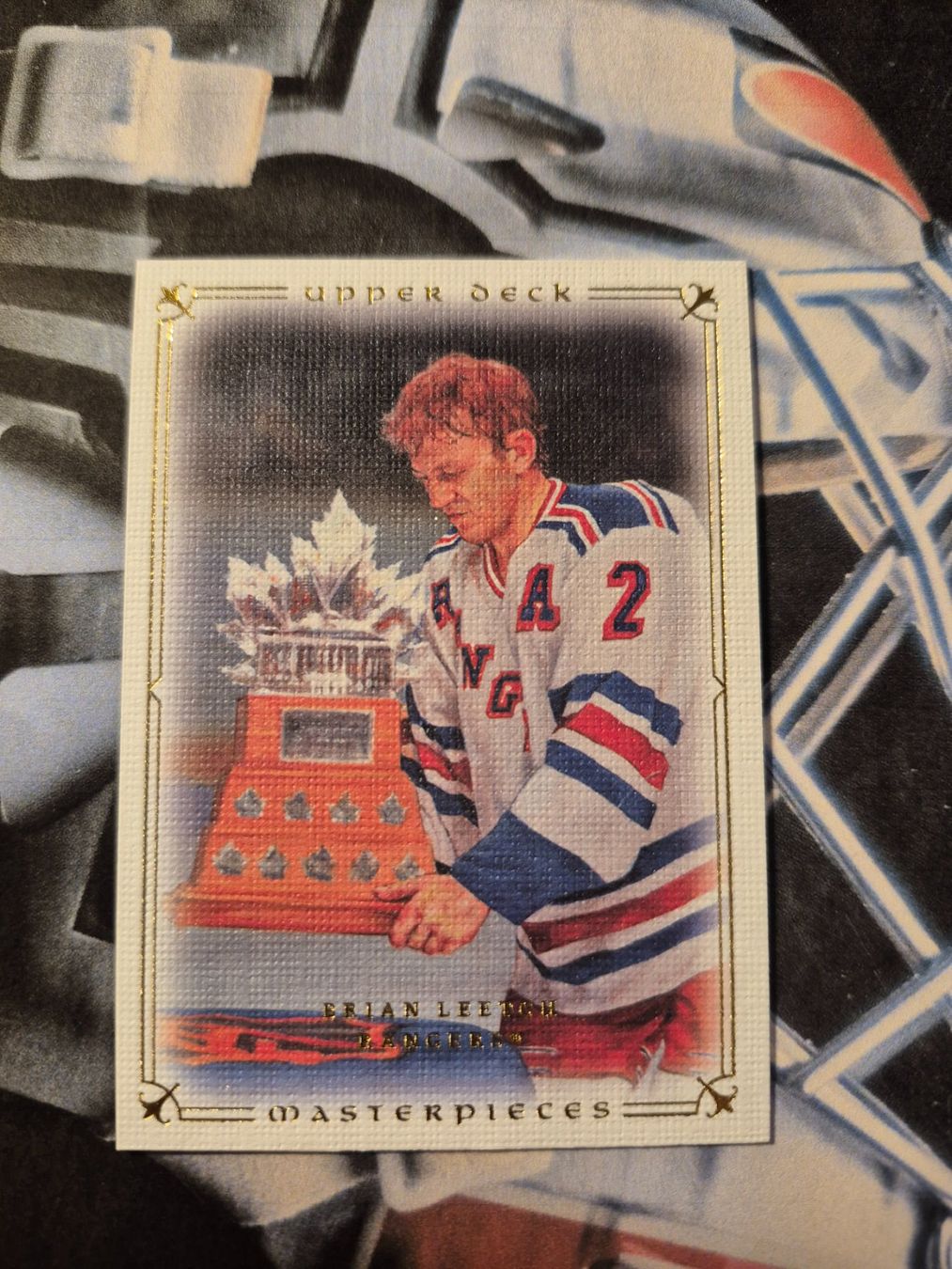 NHL Carte collezionabili: NHL Brian Leetch New York Rangers Masterpieces – Usato da Treiten venduto da Sauber73