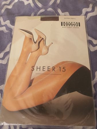 Collant Donna Estivi Wolford Sheer 15 XS Nuovo