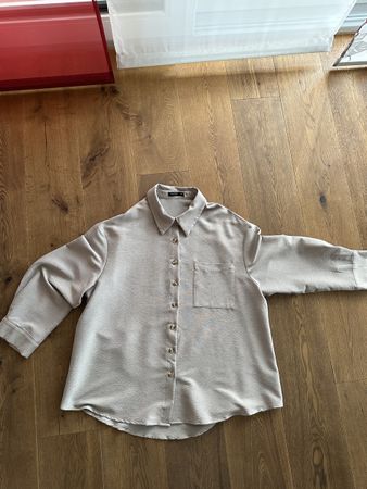 Shein Curve Bluse, Gr. 1XL, beige, neuwertig
