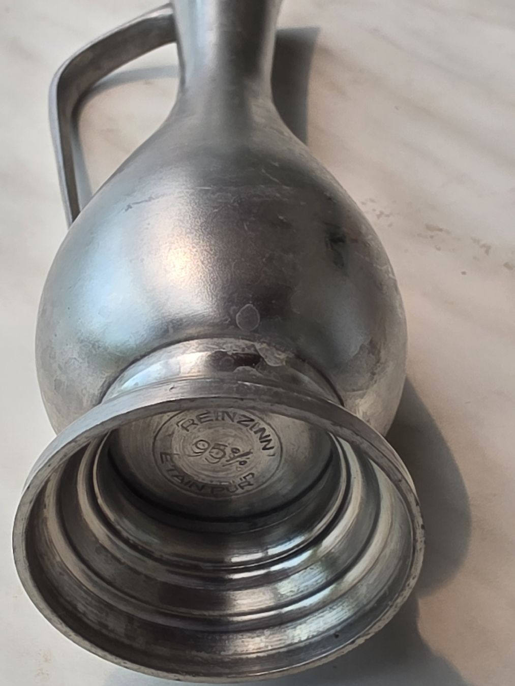 Vasi & Recipienti: Vintage Pewter Pitcher Vase  – Usato da Hinwil venduto da Ehretstock8 2