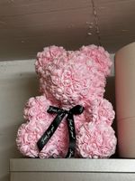 Bär aus Rosen rosa