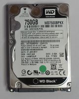 750GB WD 2.5" Festplatte - SATA