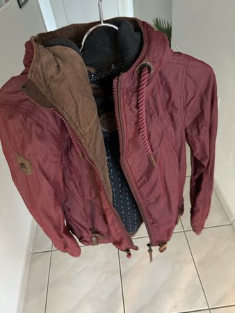 Naketano Kurzmantel bordeaux