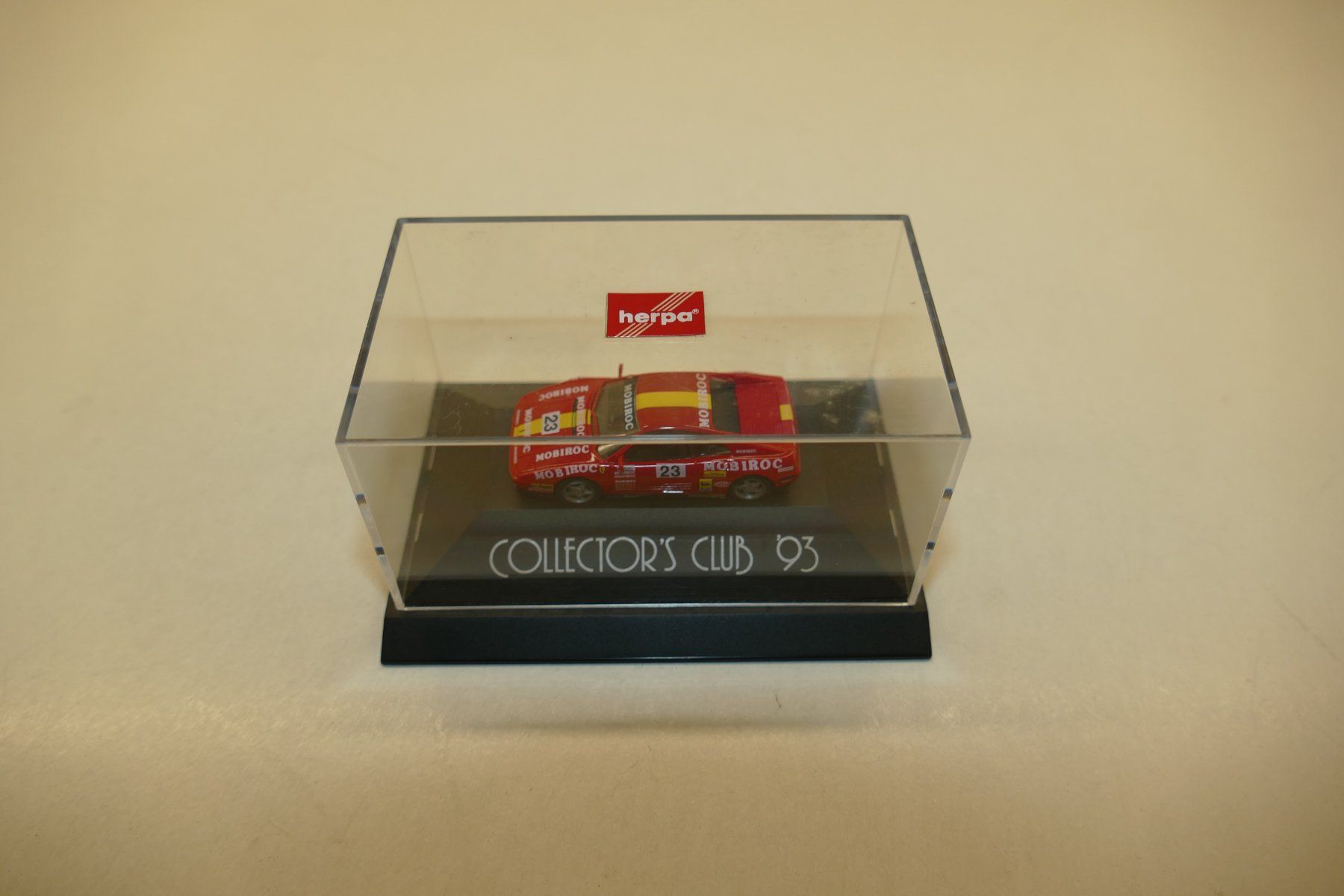 Herpa Modellini d'auto: Herpa 1:87: Ferrari 348 Mobiroc #23 – Nuovo (secondo la descrizione) da Niederhasli venduto da Flash32