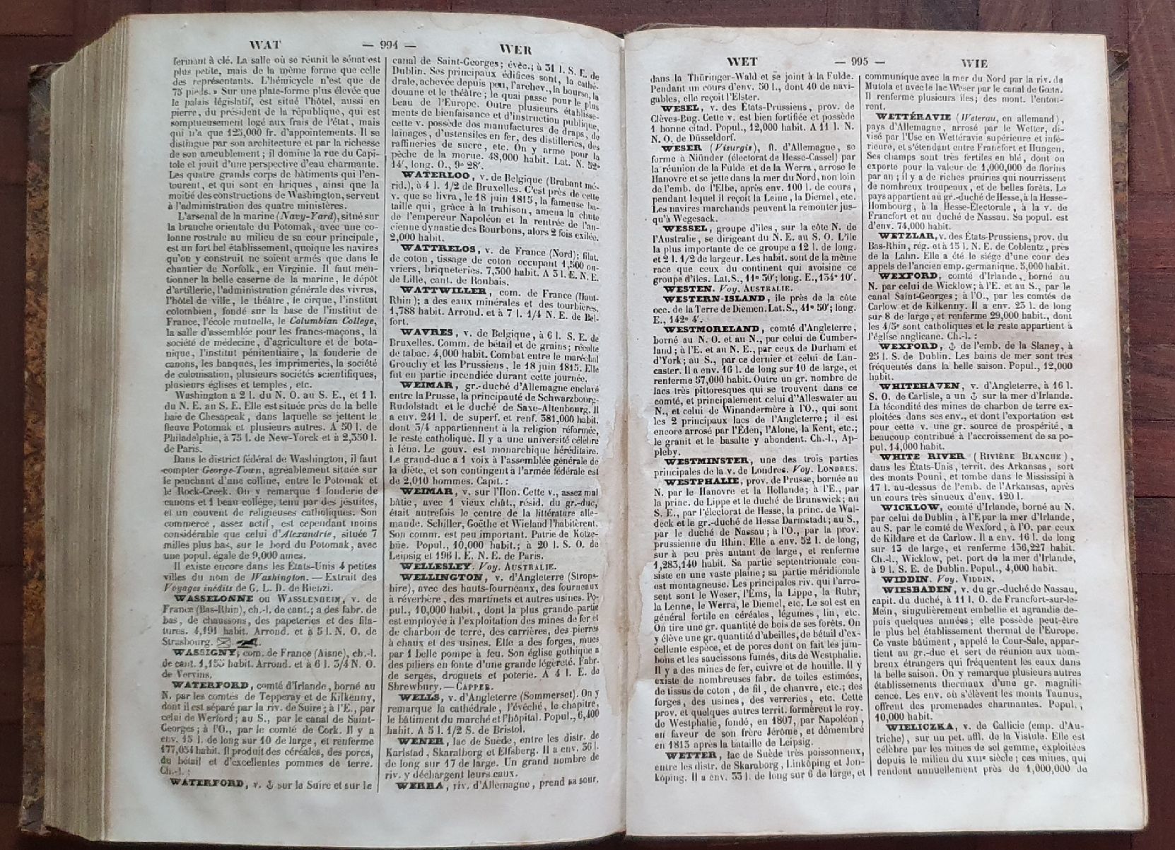 Libri: Buch 1840 - Geographie DOMENY – Usato da Kreuzlingen venduto da Rschweiz1 9
