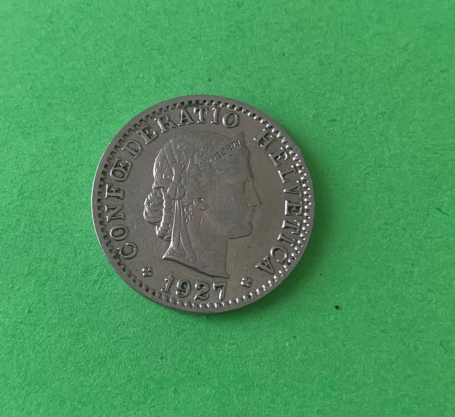 Tutti le monete: 20 Rappen / 1927 – Usato da Dübendorf venduto da Troll_88