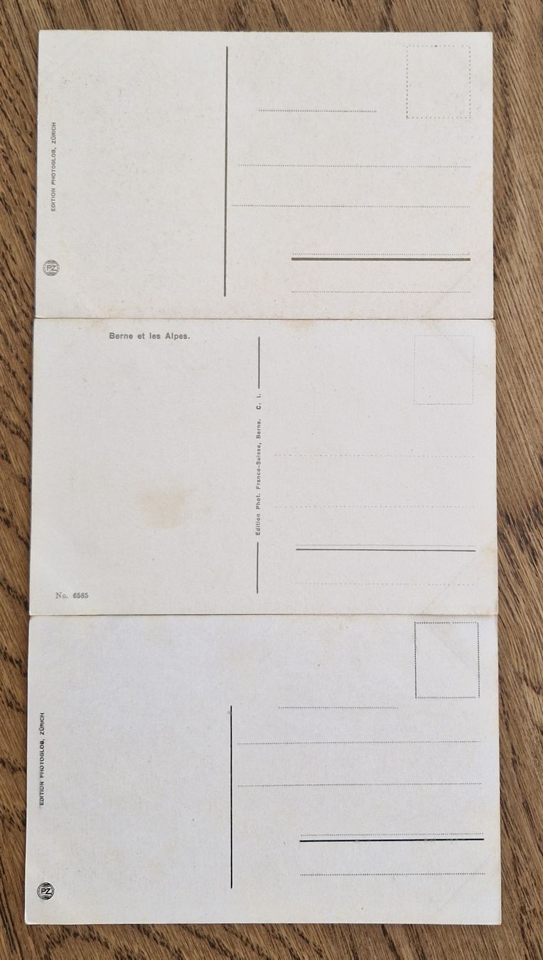 Cartoline postali: 3 AK Bern, Bundeshaus – Usato da Ebikon venduto da Donar50 1