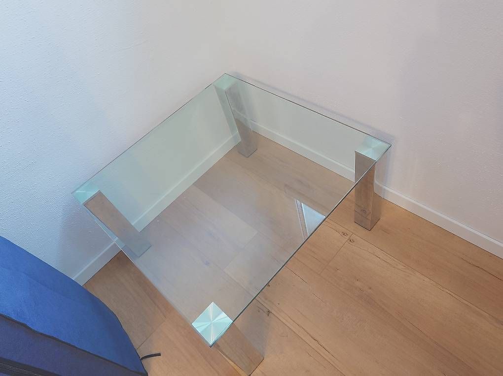 Tavoli: Couchtisch - Glastisch 80cm x 80xm x 45cm – Usato da Etziken venduto da prasanna-team