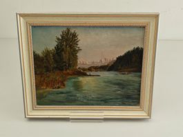 Original Alpenlandschaft Gemälde - Adolf Wyttenbach 1895