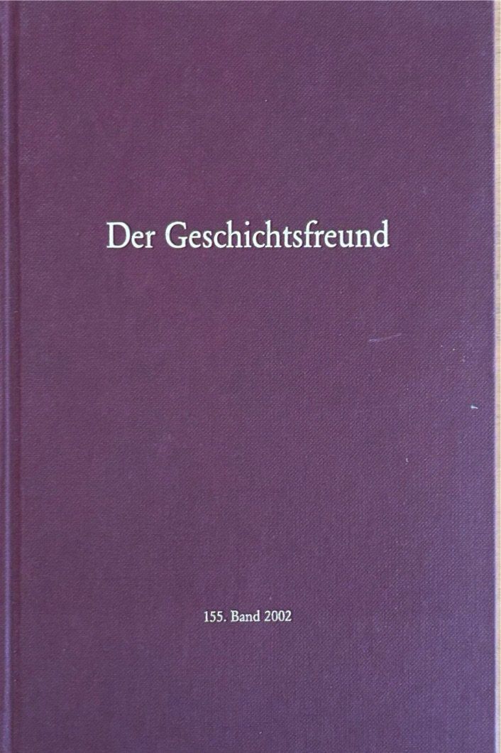 Libri: Der Geschichtsfreund 155. Band – Usato da Sarnen venduto da Livres