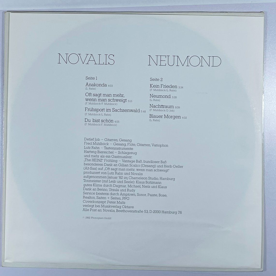 Schallplatten: LP: NOVALIS - Neumond (1982) – Neu (gemäss Beschreibung) aus Frenkendorf von Yard-Sale-2000 2