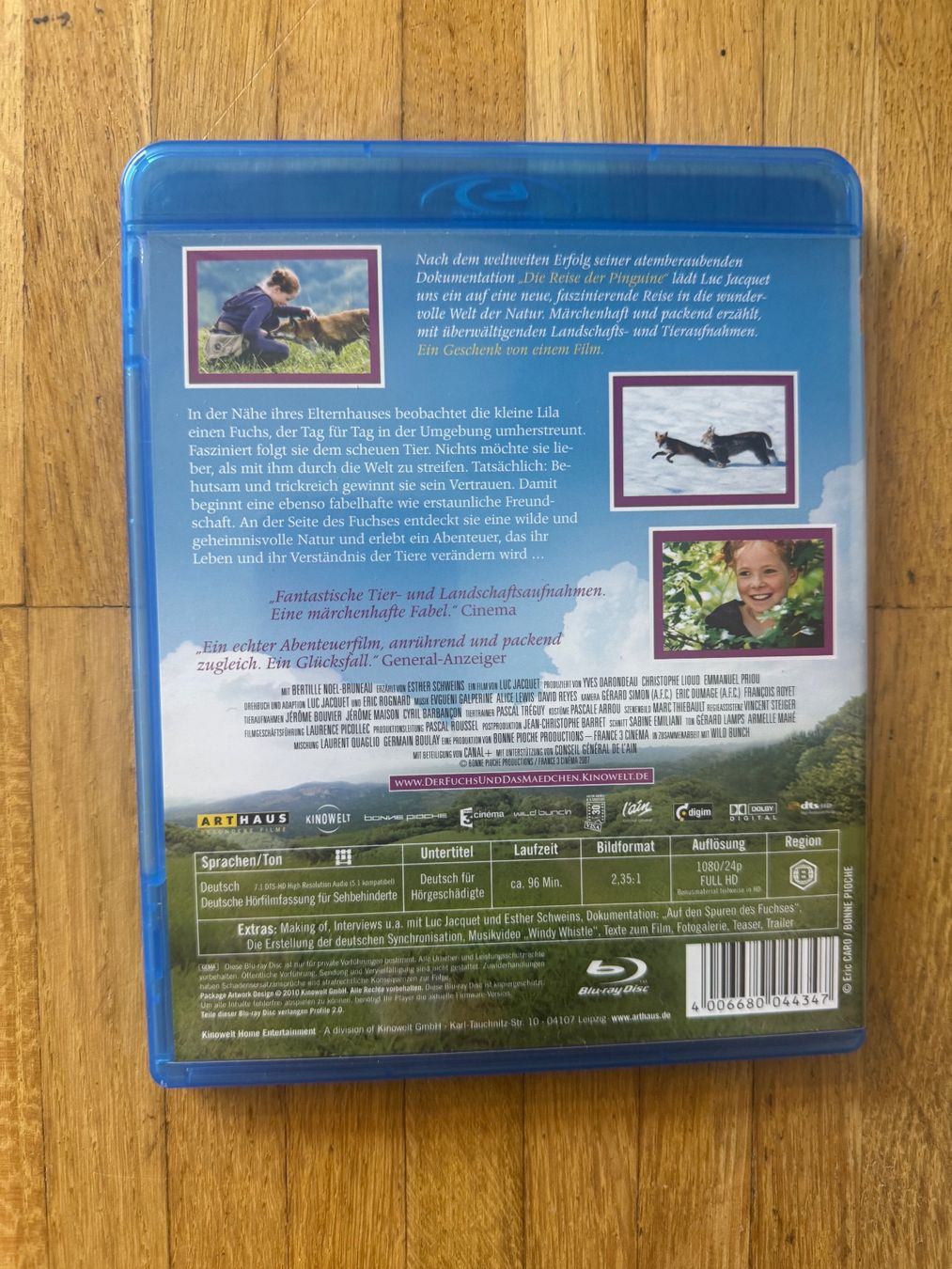 Tutti i DVDs: DER FUCHS UND DAS MÄDCHEN  (BLU-RAY) – Usato da Basel venduto da san_2qlq 1