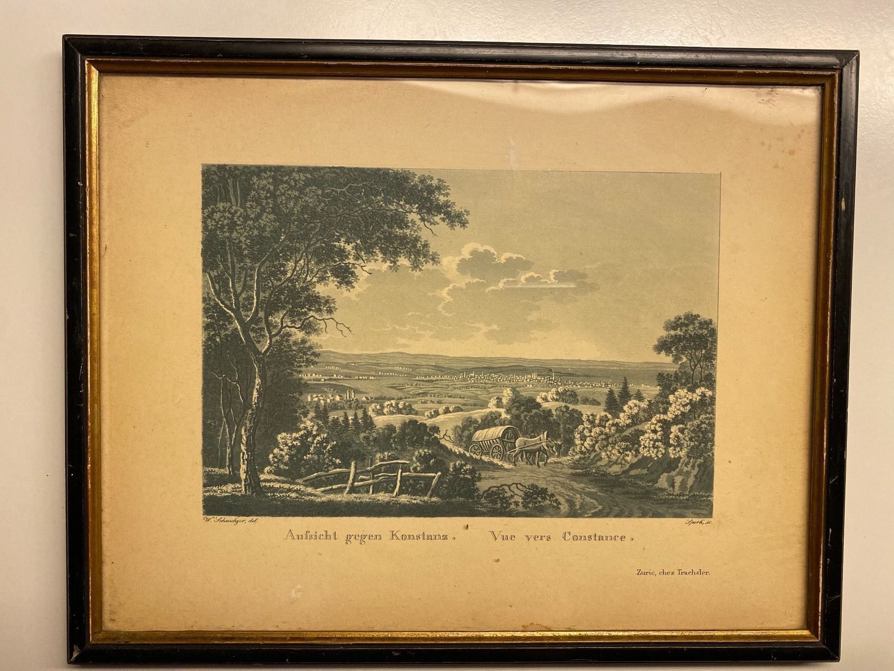 Posters & Illustrations: alte Grafik: Vue d' Appenzell – D'occasion à Lüchingen par LIDB