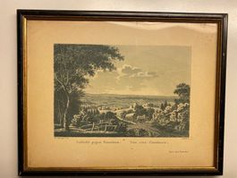 alte Grafik: Vue d' Appenzell
