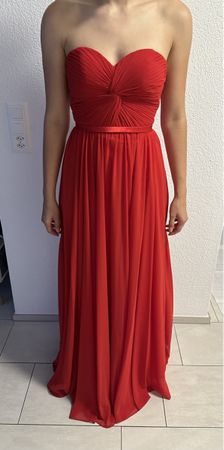 Abendkleid Rot Grösse S/M