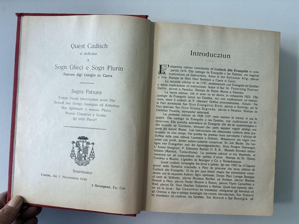 Livres: Cudisch dils Evangelis - 1930 – D'occasion à Chur par Knokno199 6