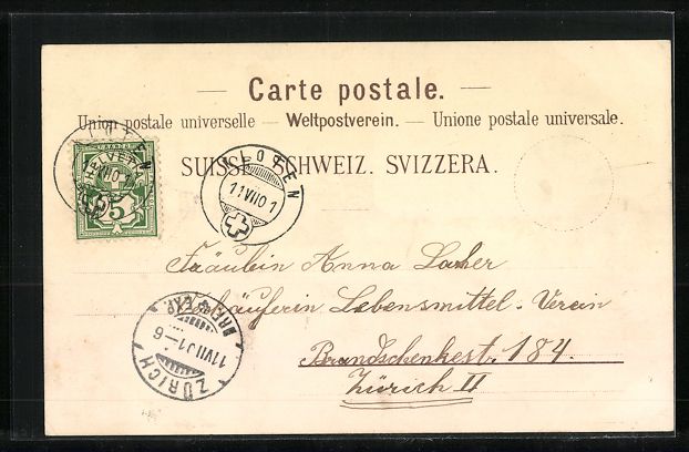 Cartoline postali: Litho Thun, Gruss vom Thuner See, Spiez, – Usato da Berlin venduto da bartko-reher 1