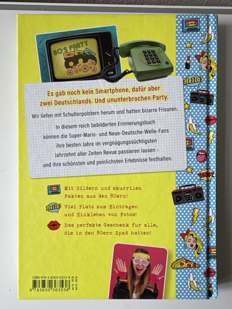 Libri: 80er Jahre Eintragbuch mit Stickern, Super Geschenkidee – Nuovo (secondo la descrizione) da Schaffhausen venduto da Reporter 1