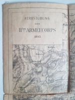 Karte Herbstübung 2.Armeekorps 1893