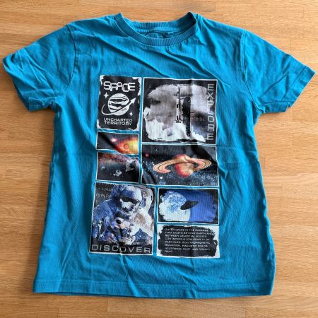 T-Shirt - NEXT Weltall Space Rakete Gr. 128 petrol