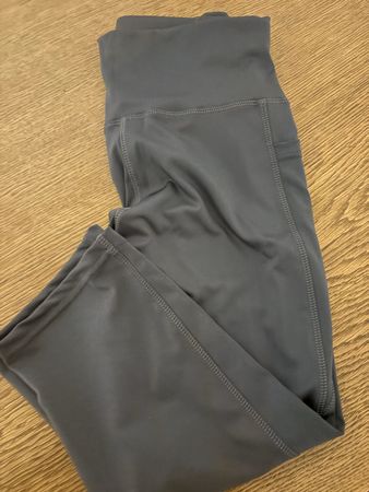 Sport Leggings grau mit Seitentaschen neu Zustand