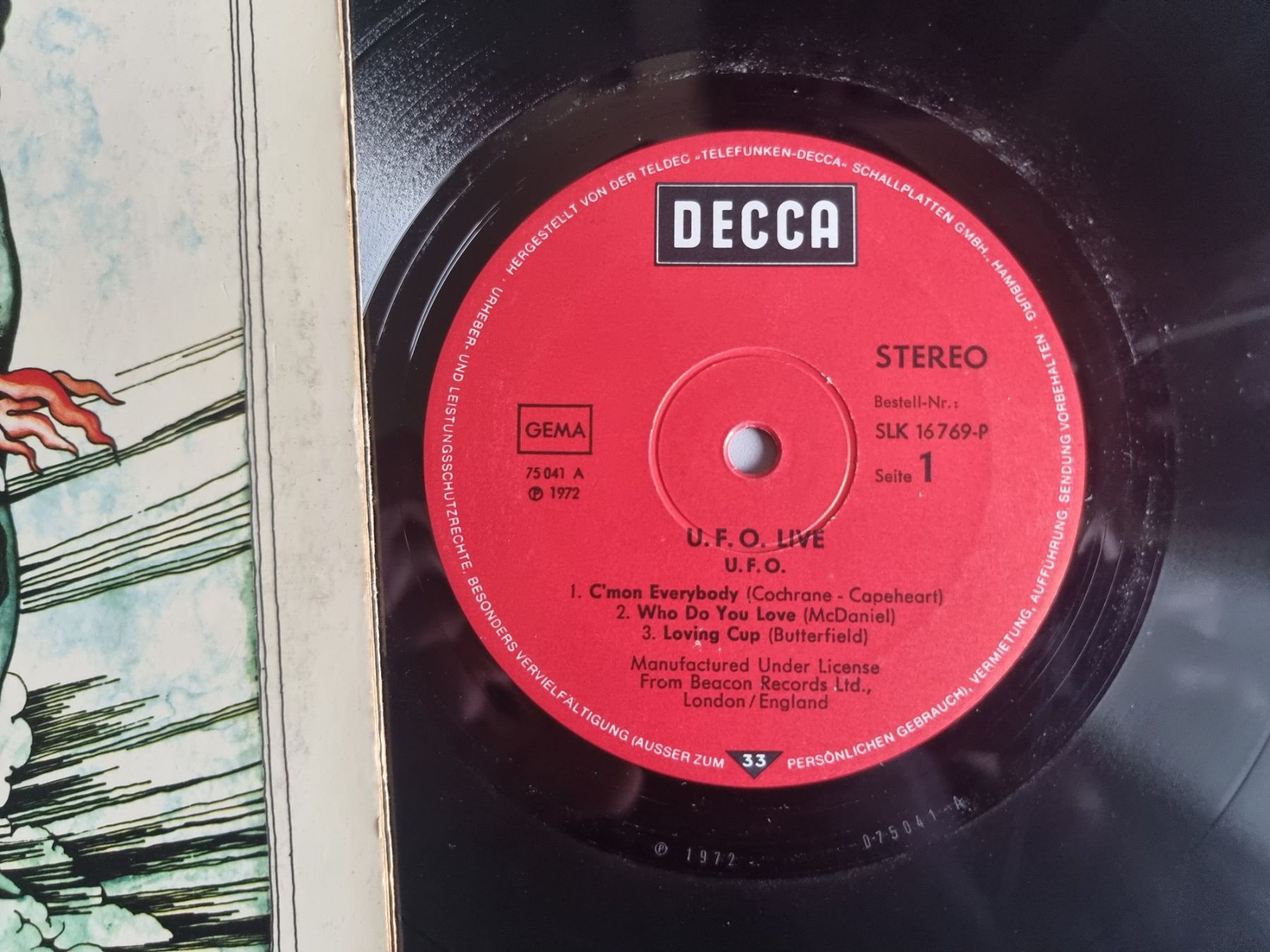 Dischi in vinile: LP UFO - Live,  Decca 1972 – Usato da Schaffhausen venduto da Kellerrassel 1