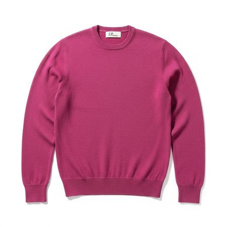 Pull C.P. Company 100% Laine Maille Rose - M #12