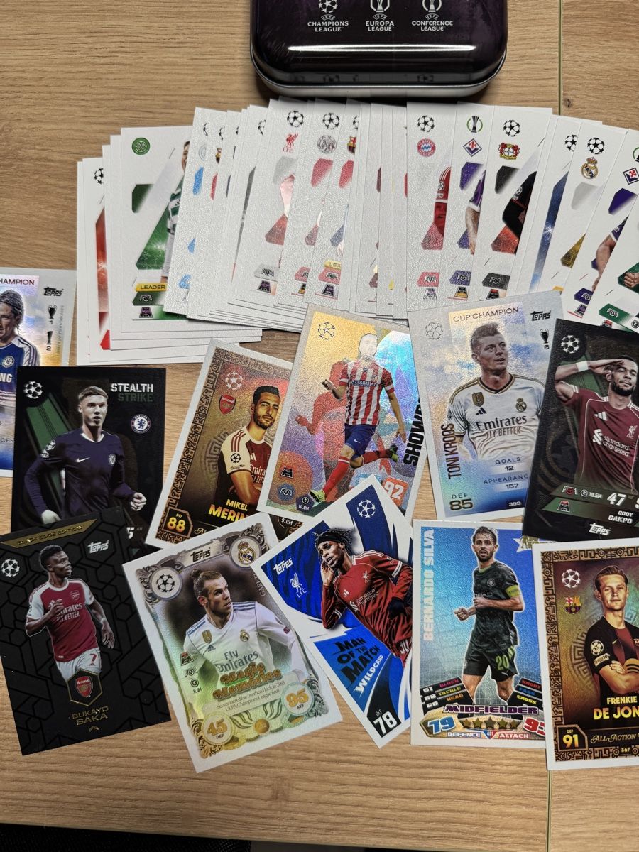 Topps Carte collezionabili: Match Attax 2025/2026 Karten-Set 48 Stk. mit Dose – Usato da Biberist venduto da etesummer 2