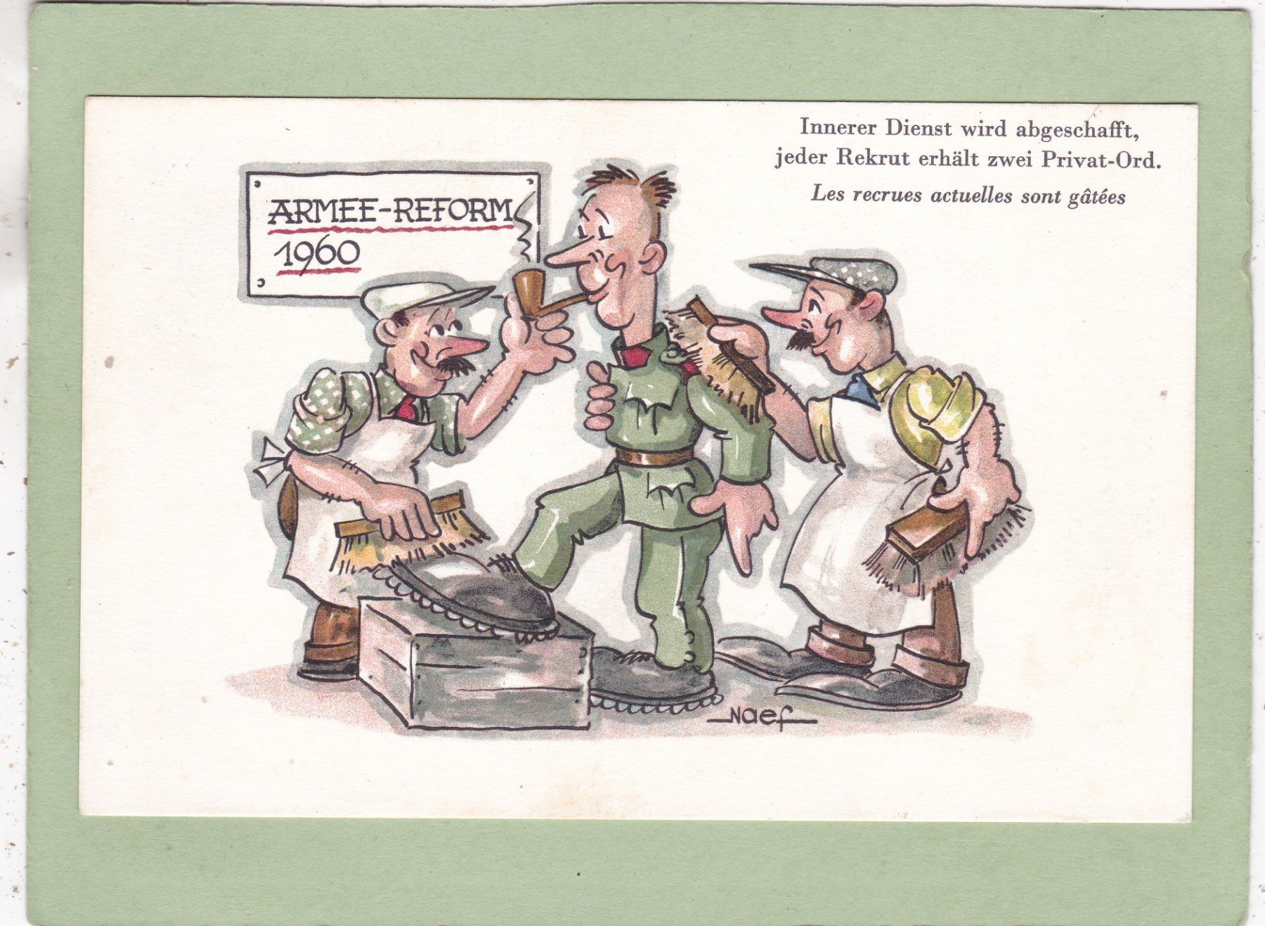 Ansichtskarten: Kitsch Humor Militär – Gebraucht aus Herisau von Lisegrat2008