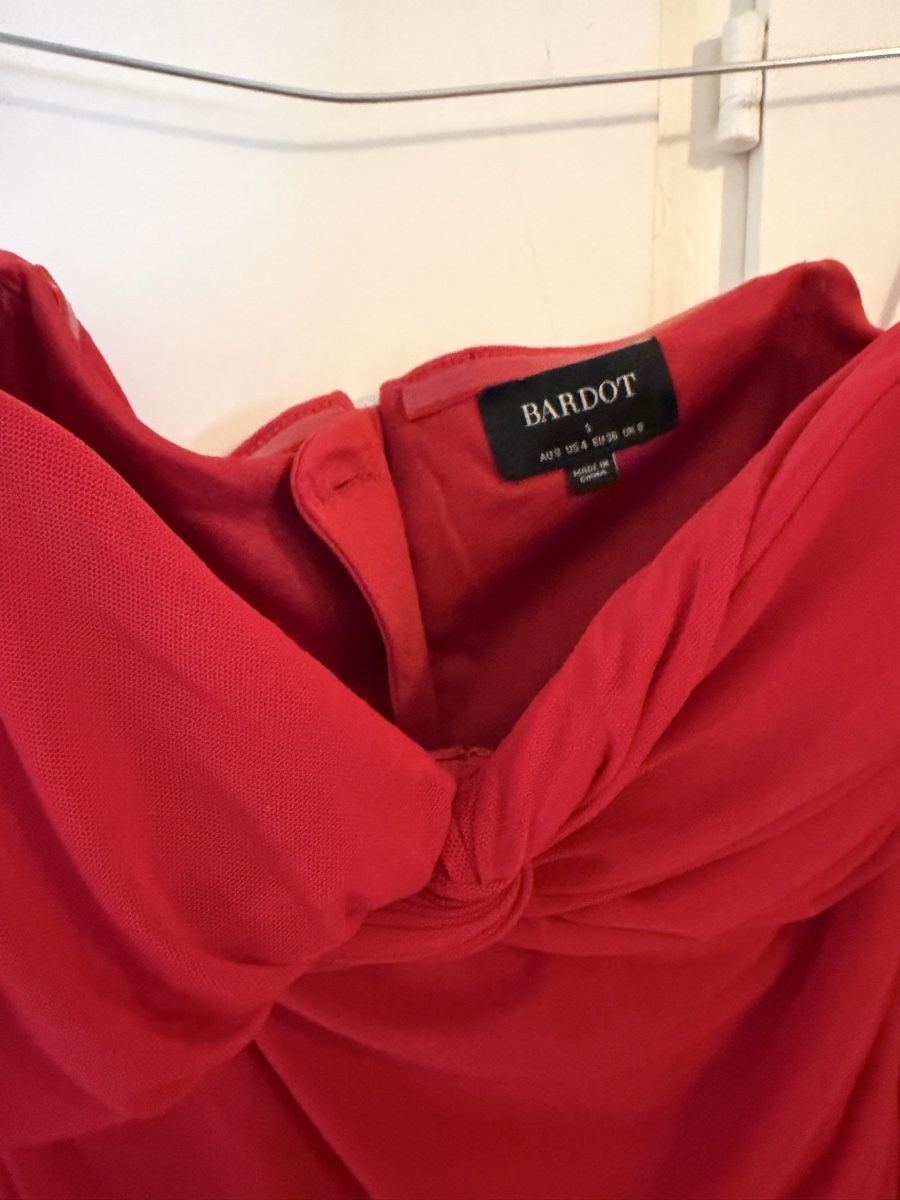 Vestiti: Abito Bardot rosso taglia S usato – Usato da Lugano venduto da can_xdd8 3