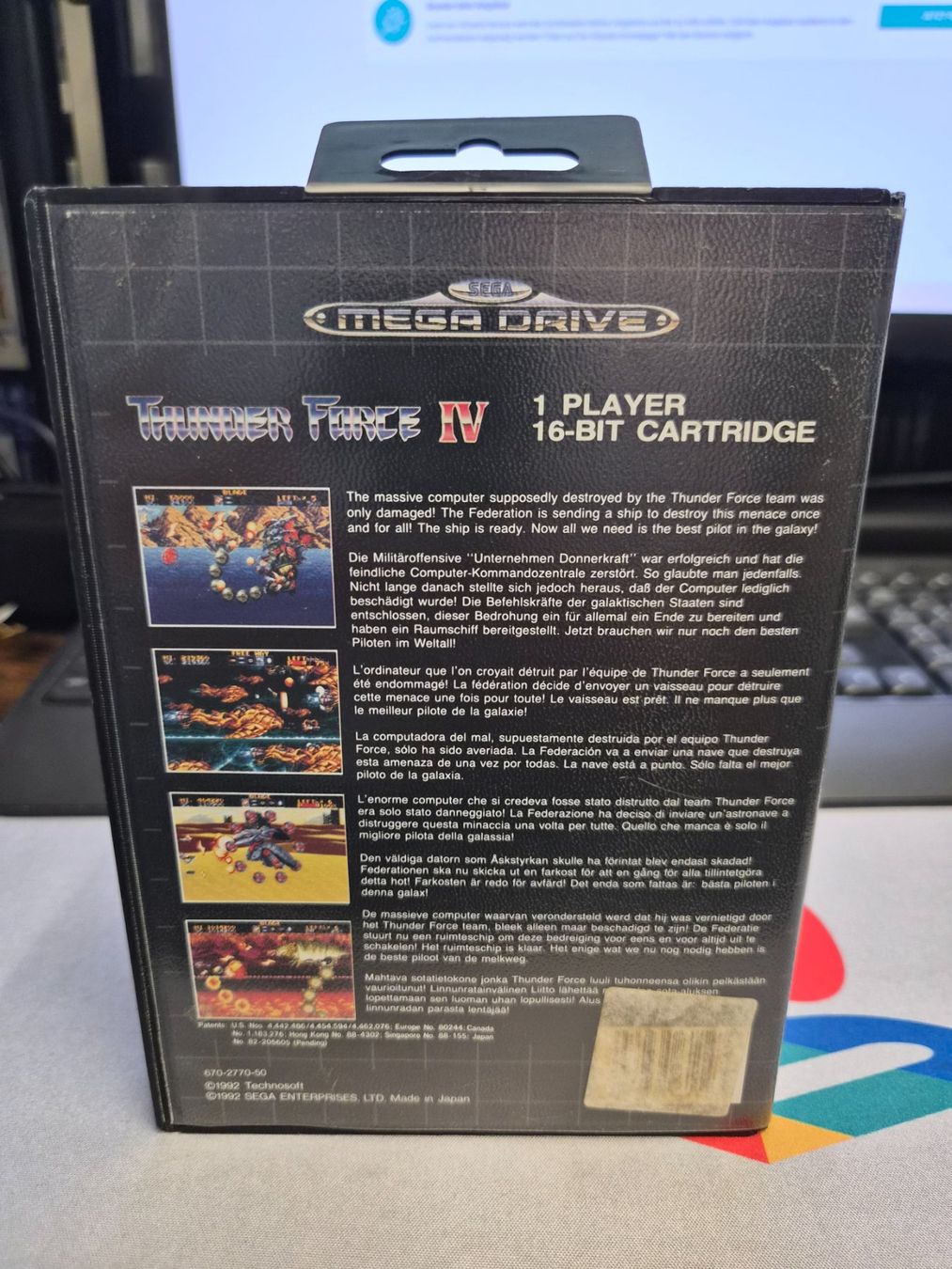 Sega Spiele: Mega Drive Thunder Force IV Spiel 16-Bit Cartridge – Gebraucht aus Zürich von Joselito0 1