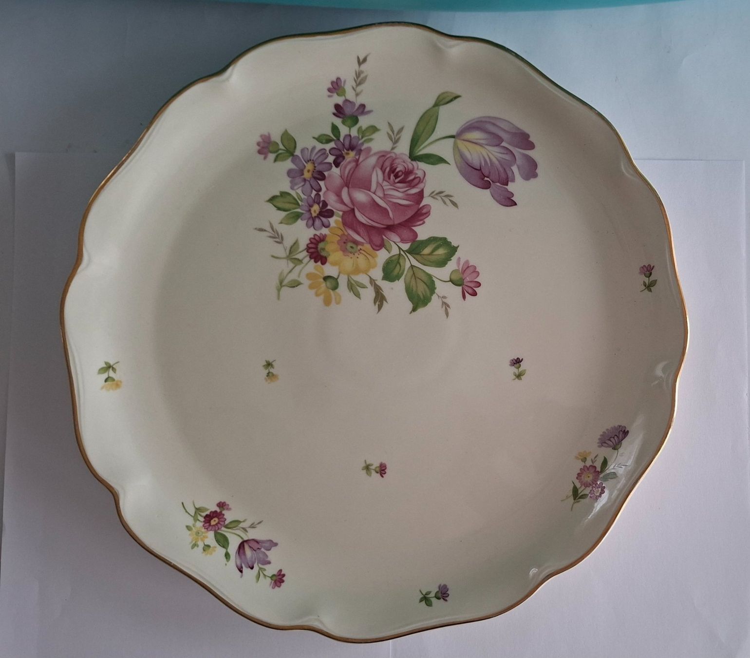 Rosenthal Piatti di portata: Wunderschöne Rosenthal Servierplatte m. Blumenmuster Vintage – Usato da Opfikon venduto da Diversamente