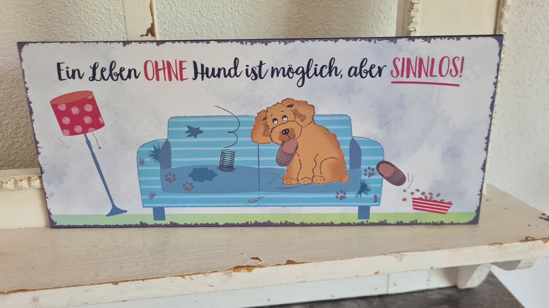 Insegne: Schild für Hundefreunde – Nuovo e nell'imballaggio originale da Böttstein venduto da decodor-angi
