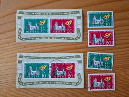 CH-Briefmarken Block **/o auf Karte E4 Zustand gem.Bild