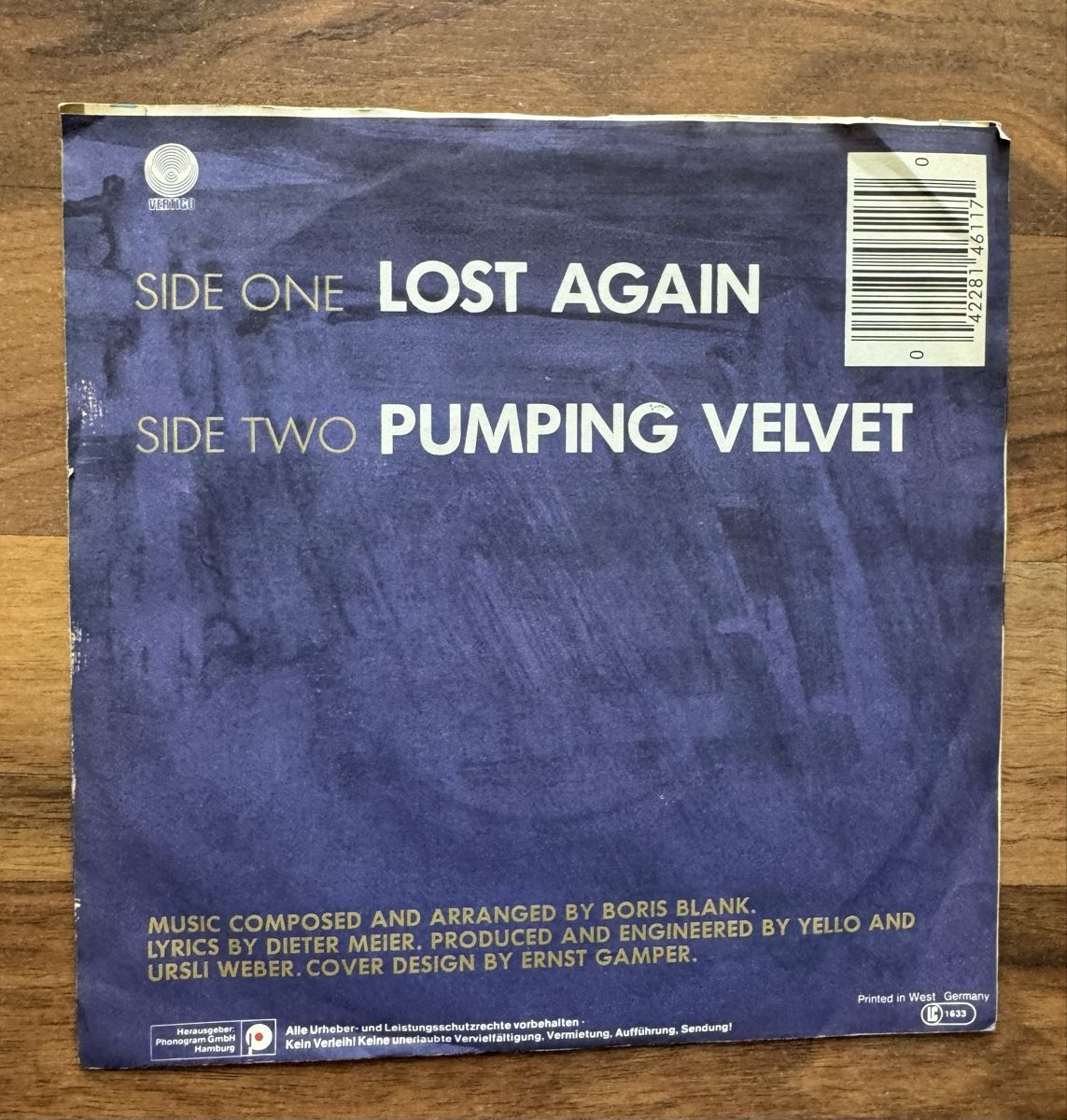 Dischi in vinile: Yello - Lost Again - 7" Single - 80s – Usato da Rorbas venduto da BlackstarRecords 1