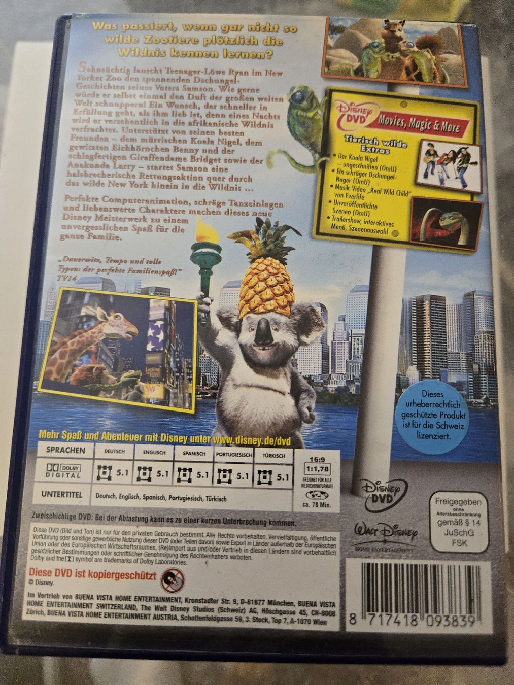 Tutti i DVDs: Tierisch Wild DVD – Usato da Bussigny venduto da Kfdlt 1