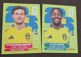 Panini Sticker SWE 6 18 Victor Nilsson Lindelöf & Anthony El