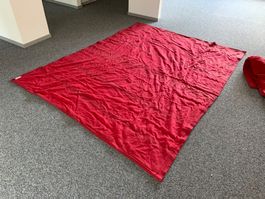Schallschluckender Akustik/Theatervorhang 3.00 x 2.25m rot