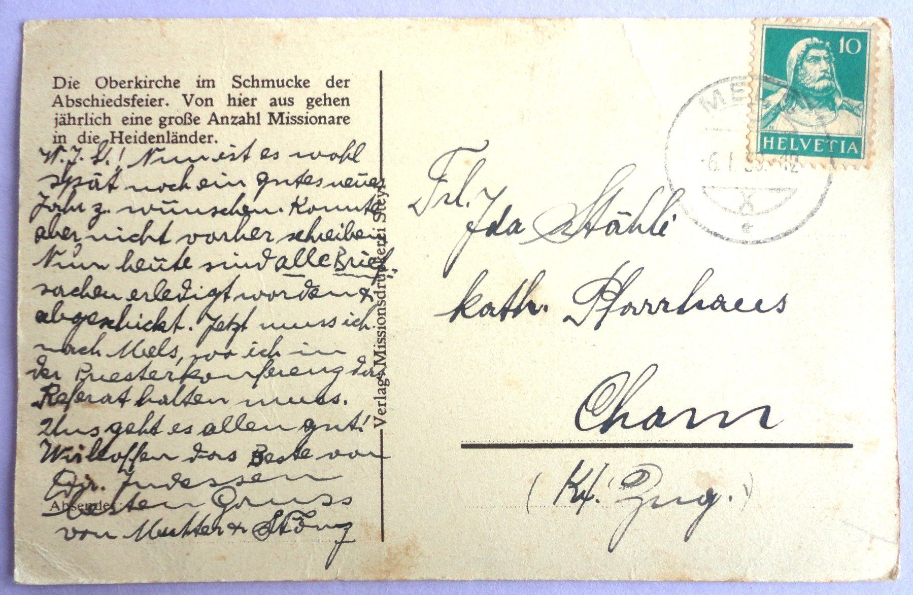 Cartoline postali: Steyl-Missionshaus, Oberkirche – Difettoso da Fétigny venduto da Billy2miny 1