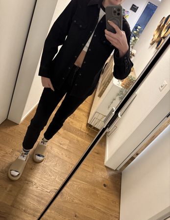 The Kooples Jeanshemd schwarz, Grösse S