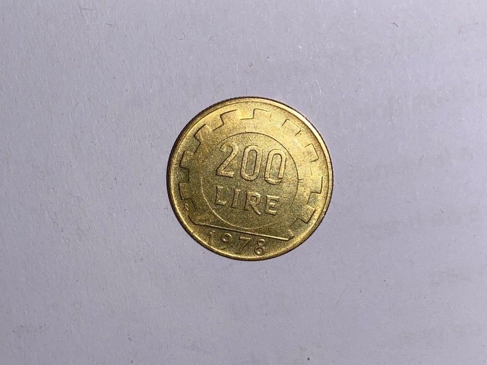 Tutti le monete: Pièce  Italie 200  lires 1978 – Usato da Le Brassus venduto da cinema13 1