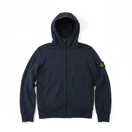 Veste à capuche Stone Island Soft Shell-R - Bleu Marine - S 