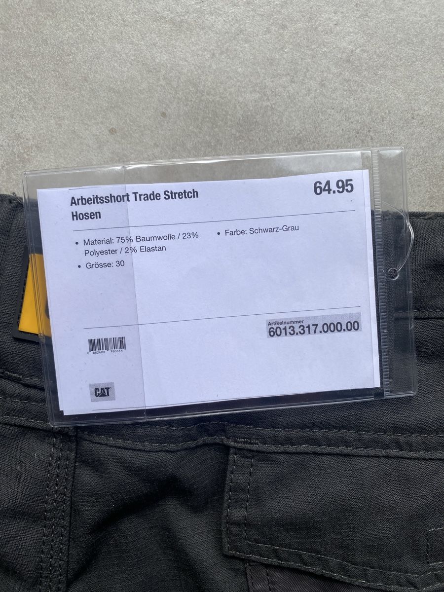 Caterpillar Pantaloni: CAT Arbeitsshorts, Stretch, Grösse 30, Neu mit Etikett – Nuovo e nell'imballaggio originale da Dättwil AG venduto da JulieJules6 2