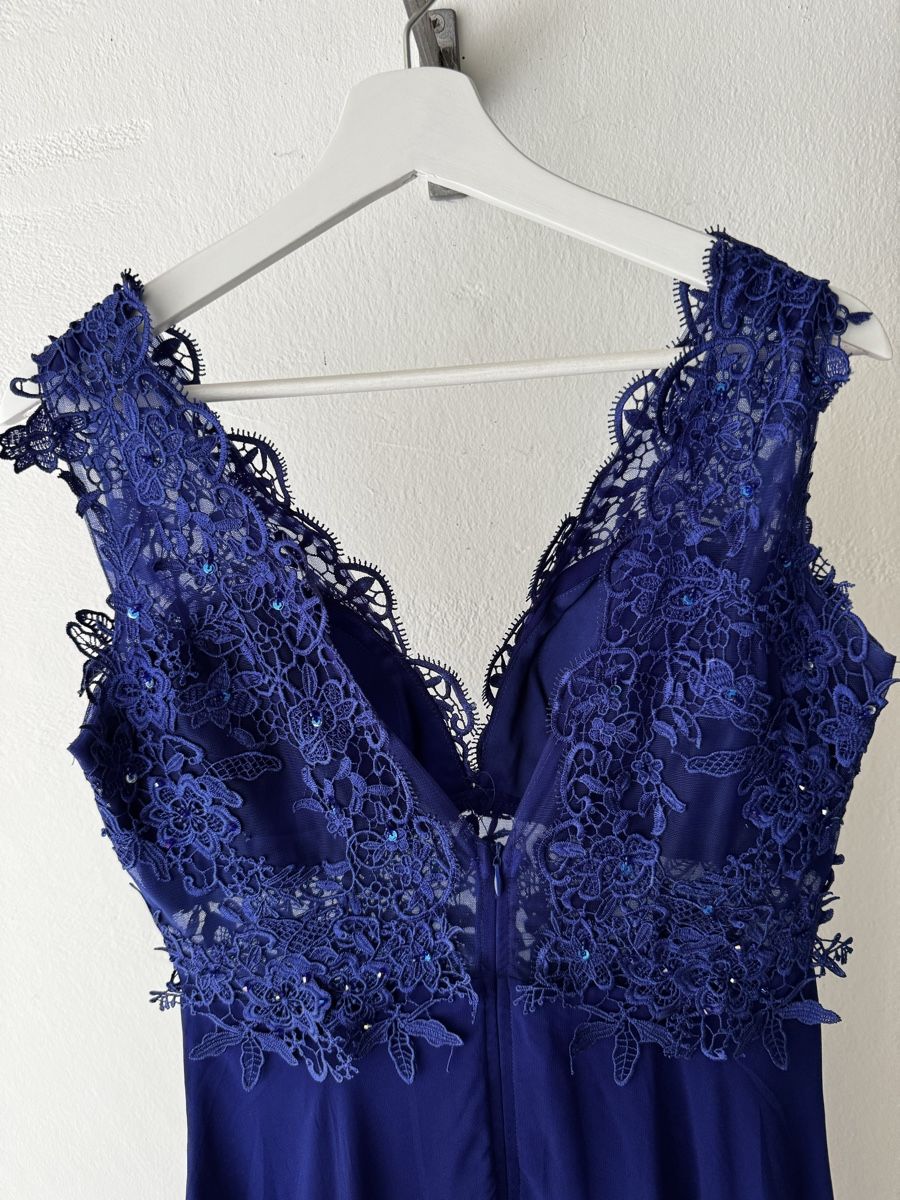 Vestiti: Abendkleid Gr 38 Royalblau – Usato da Mollis venduto da Piet2piet2000 3