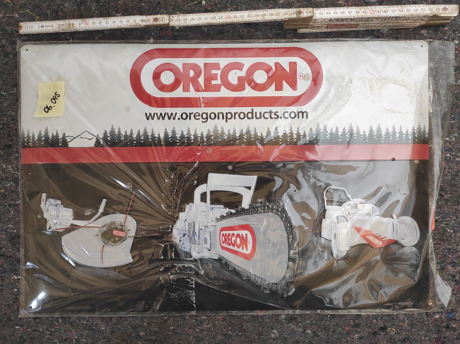 Schilder: Werbetafel Oregon Tools – Neu und originalverpackt aus Waldkirch von