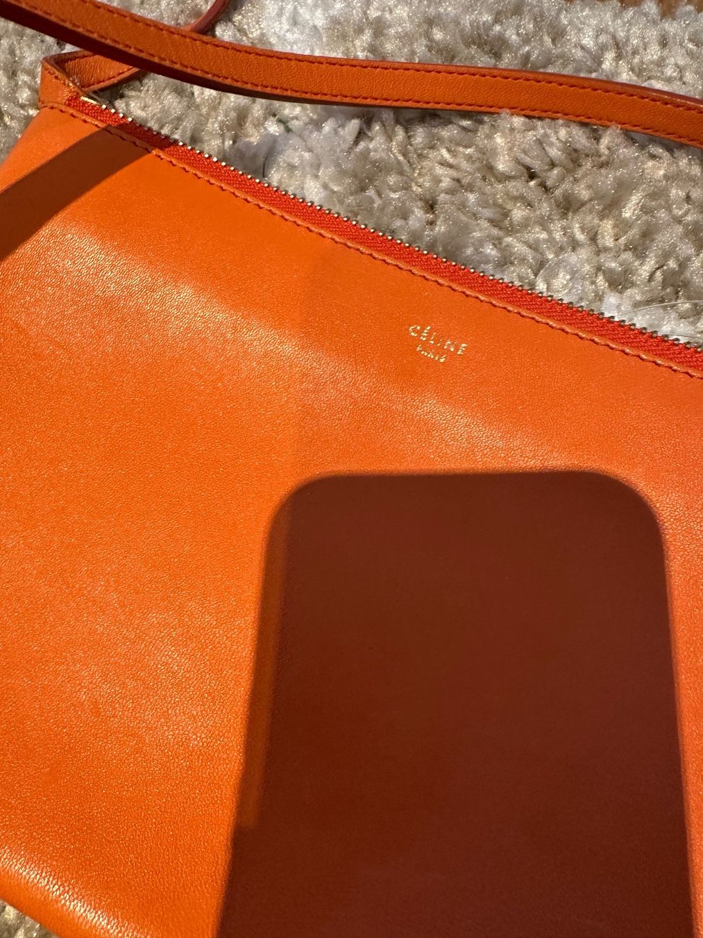 Celine Taschen für Damen: Celine Trio Tasche Orange – Gebraucht aus Hittnau von LuxAndMore 3