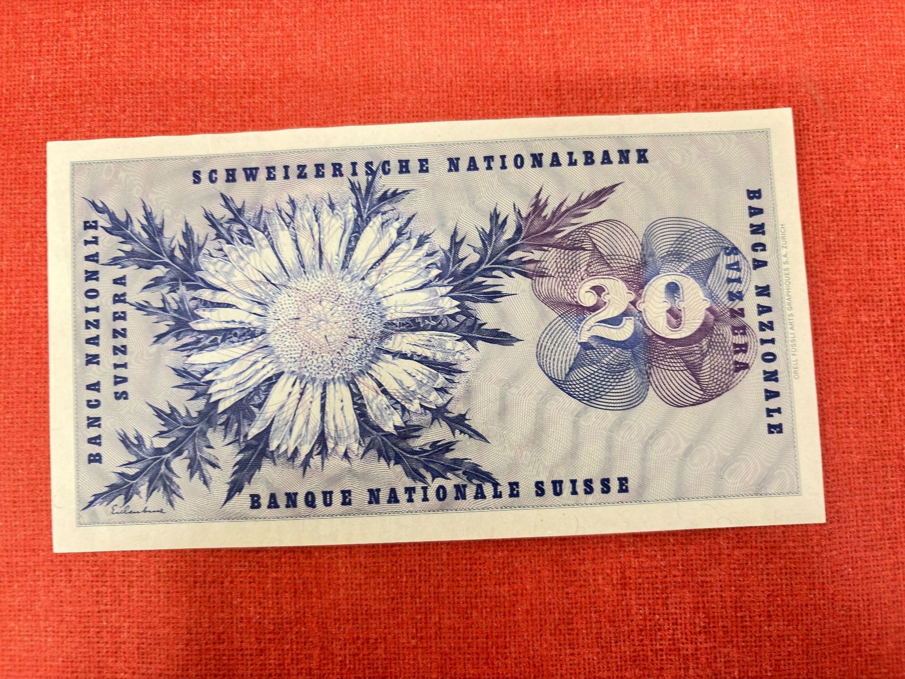 Billets de banque: 20 Franken Banknote 1976 gebraucht – D'occasion à Ormalingen par digital09 1