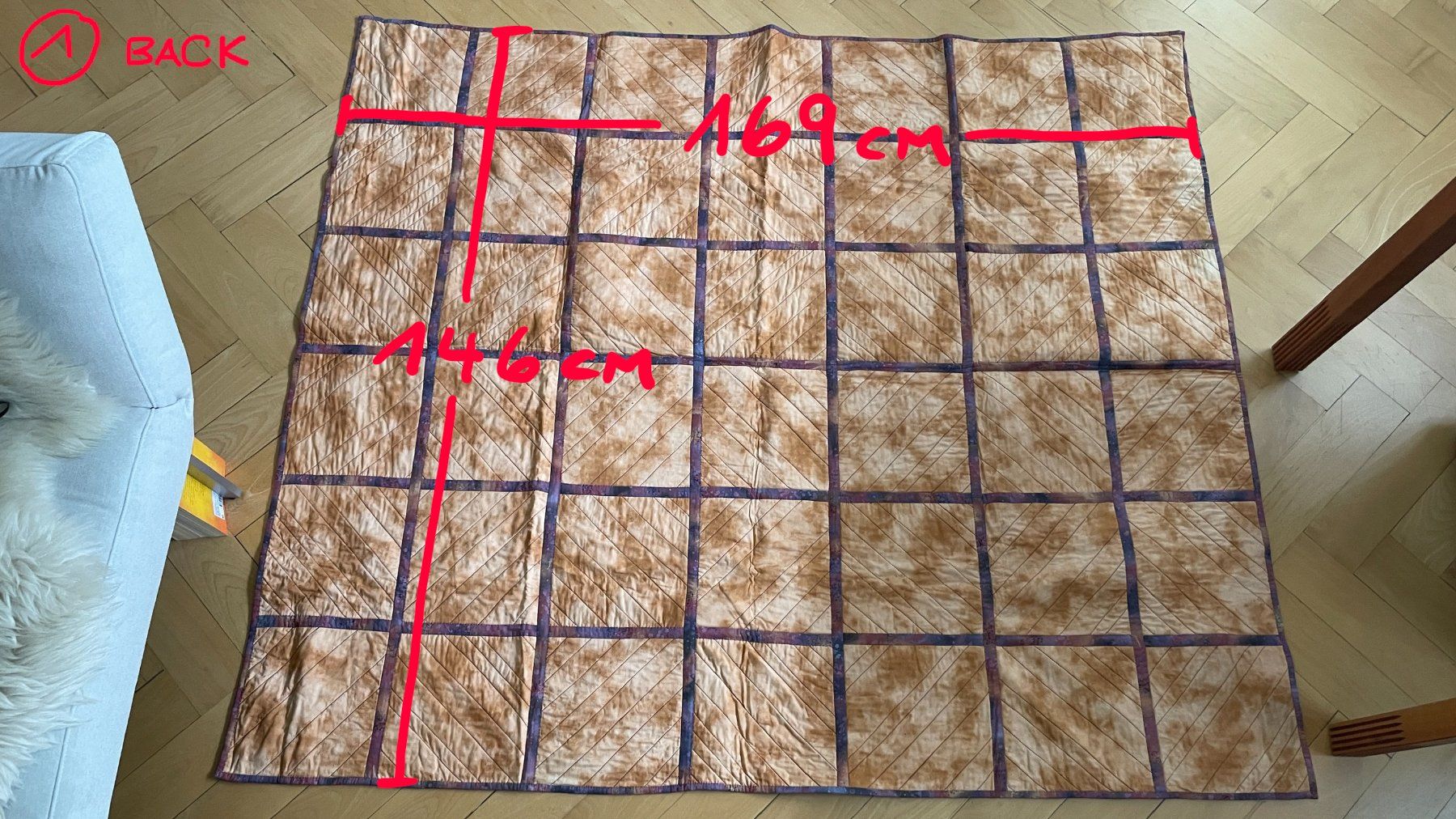 Coperte: Patchwork Decke aus Baumwolle (zwei Stück) – Usato da Bern venduto da .DolceVita. 2